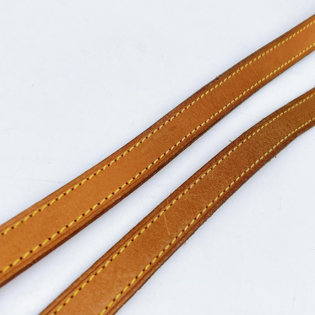 2点 LOUIS VUITTON ショルダーストラップ ヌメ革 m411