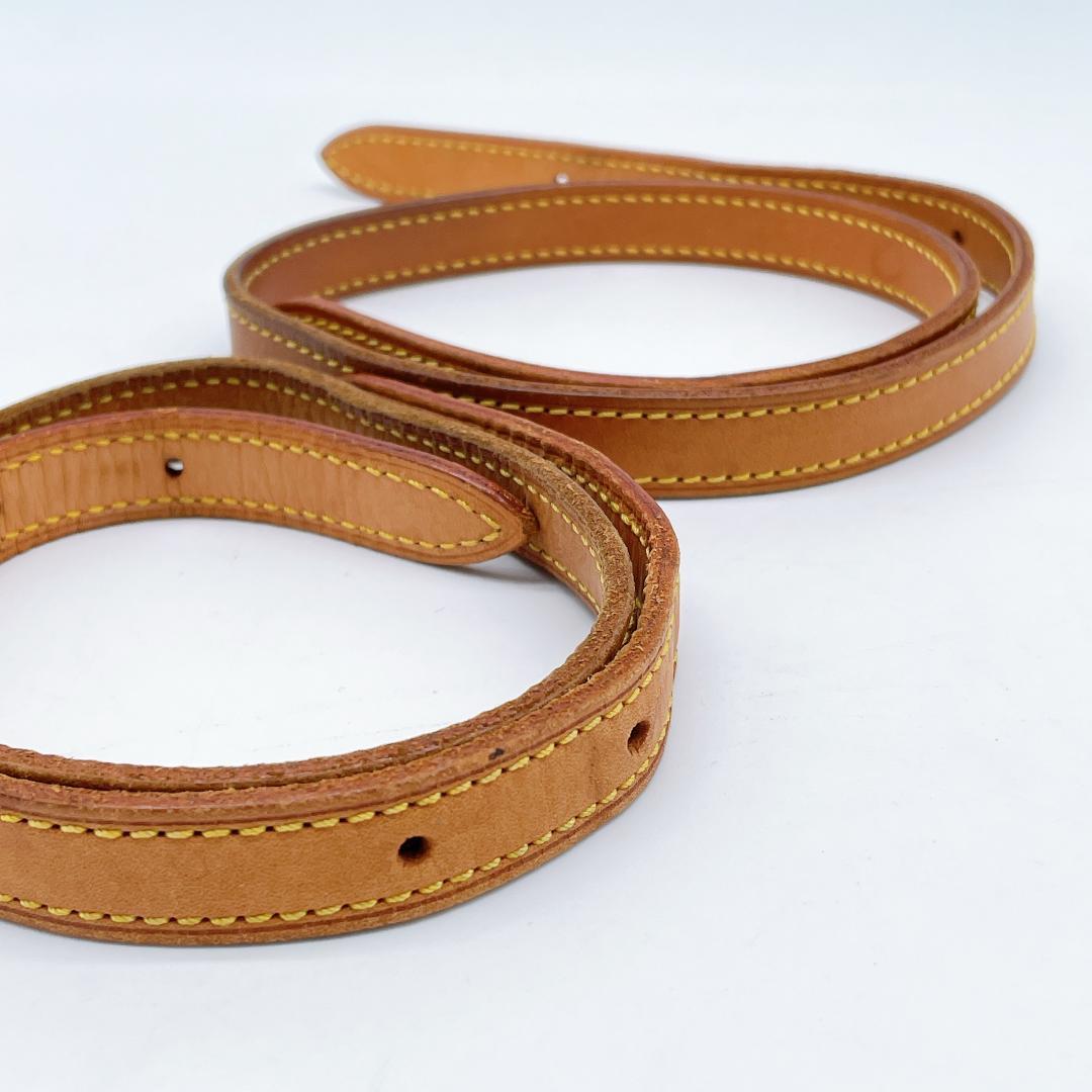 2点 LOUIS VUITTON ショルダーストラップ ヌメ革 m411