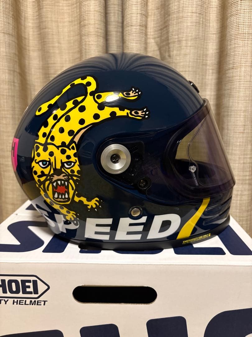 SHOEI Glamster チーターカスタムサイクルズ Msize 美品
