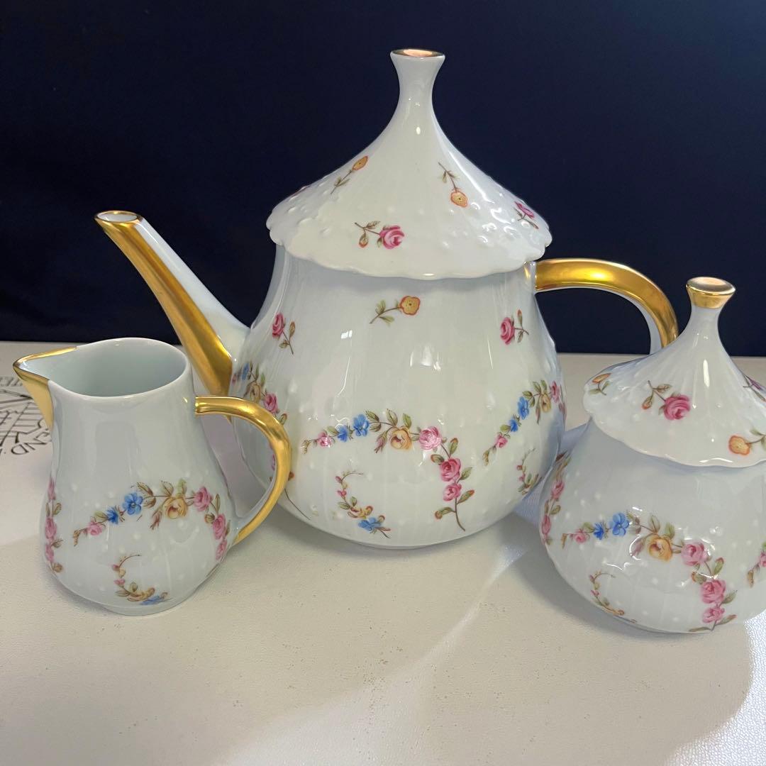 ジョルジュボワイエ　リモージュ  バルカローレ　ティーポット　２人用セット