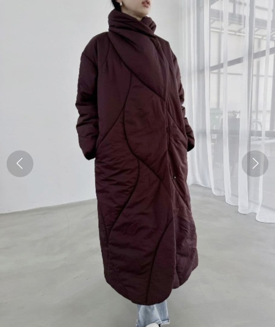 Ameri　WAVE STITCH HEAT POLAK LONG COAT