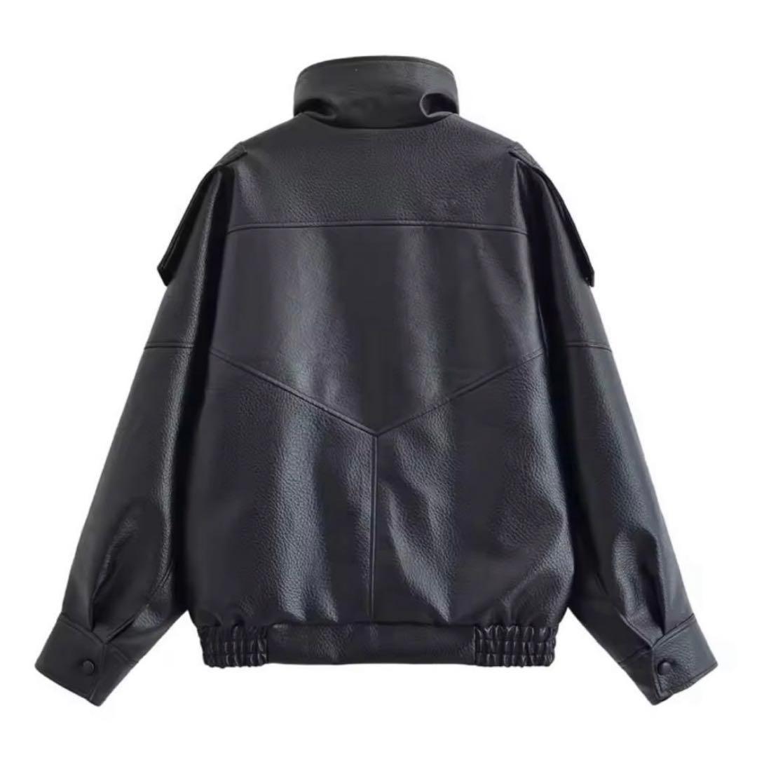 ZARA風　フェイクレザージャケット