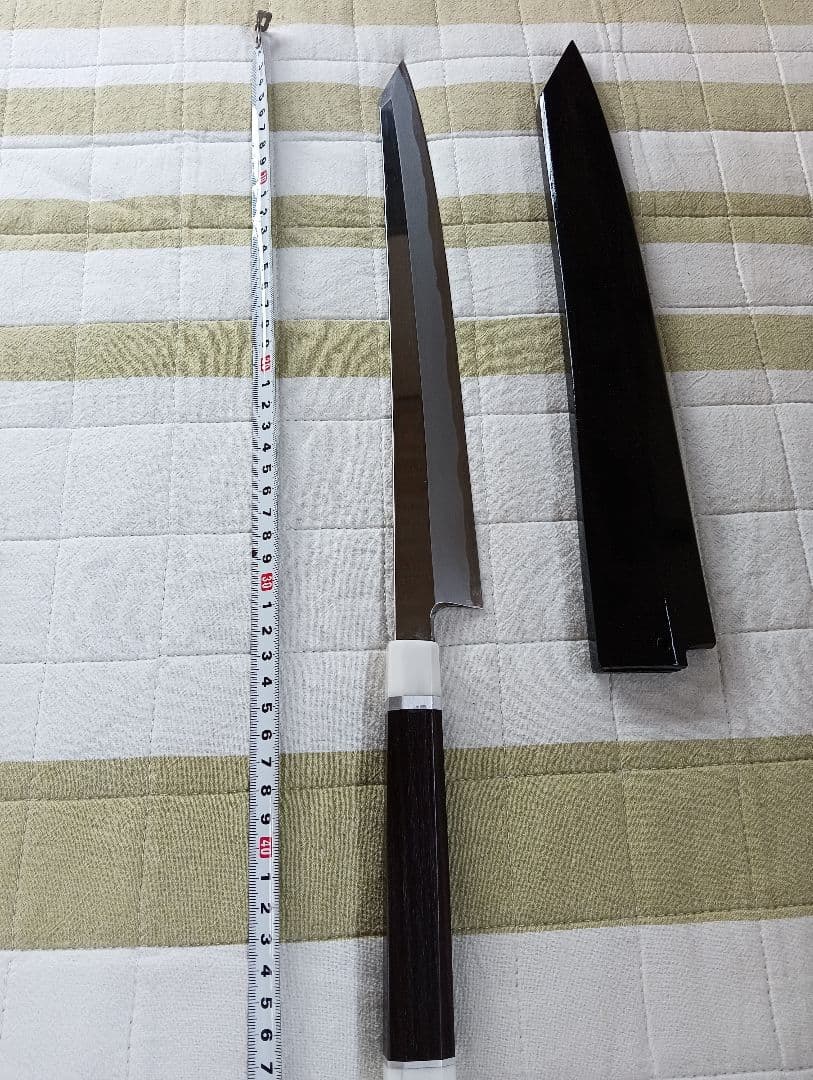 切付尺正夫、黒檀、ヒラ鏡面