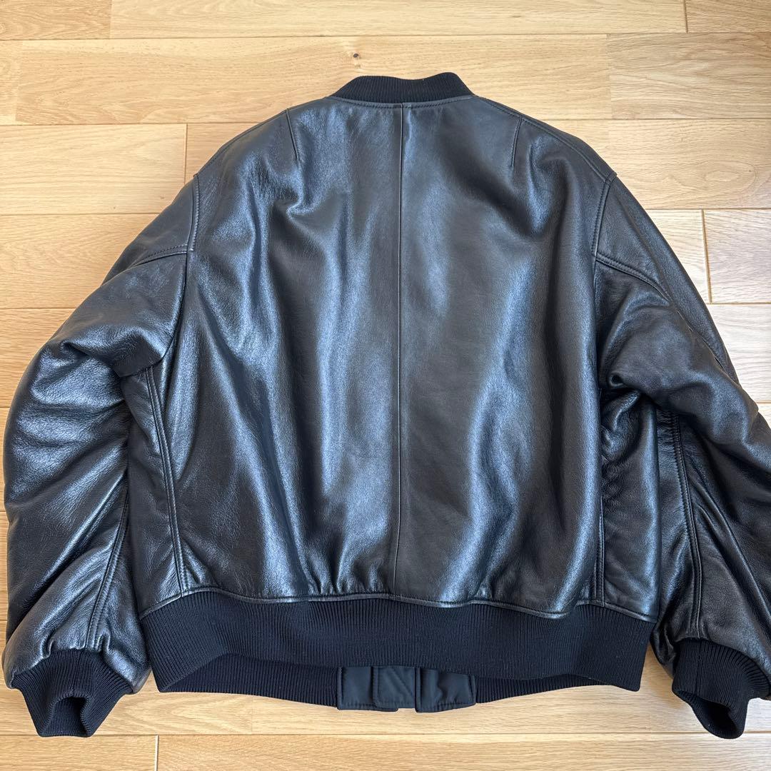 【美品】PRADA ラフシモンズ21aw ナッパレザー ボンバージャケット