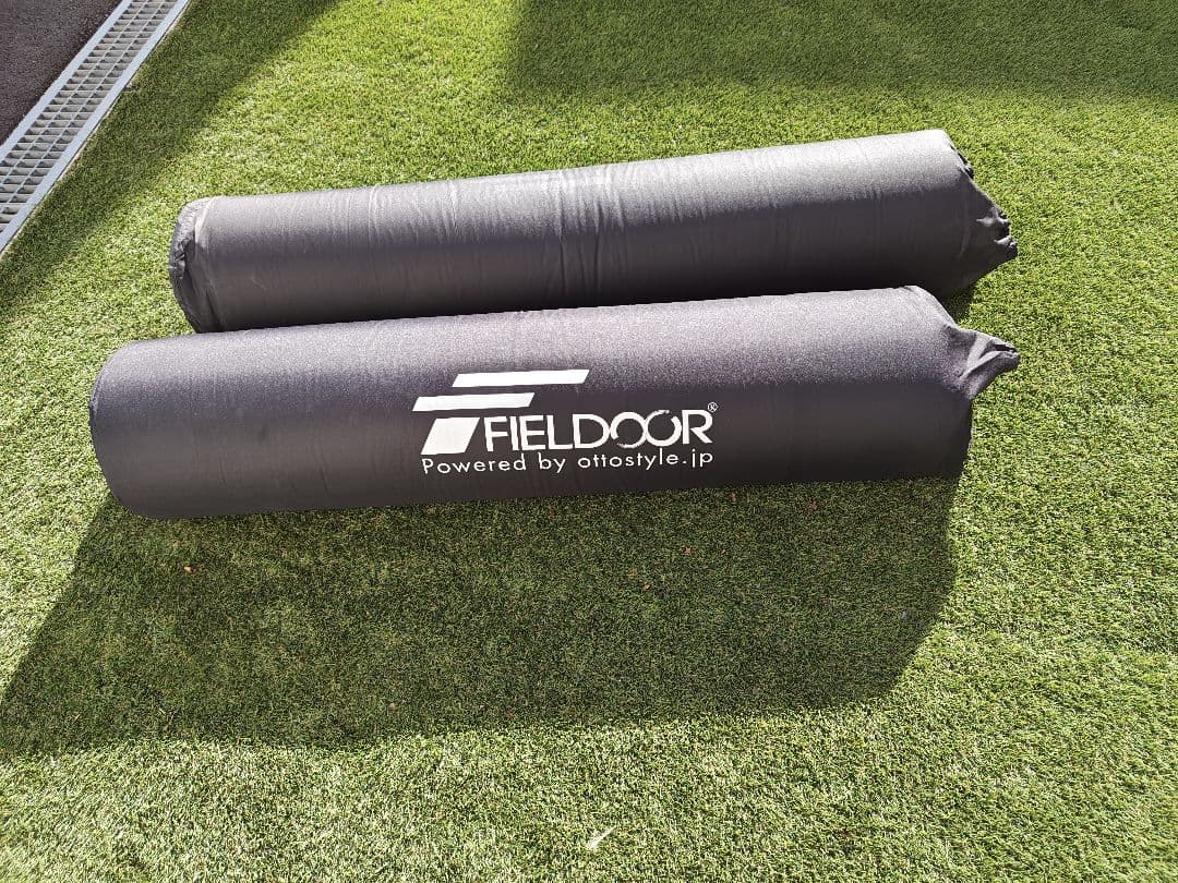 値下げ！FIELDOOR マット Lサイズ 自動膨張マット 連結可 2個セット