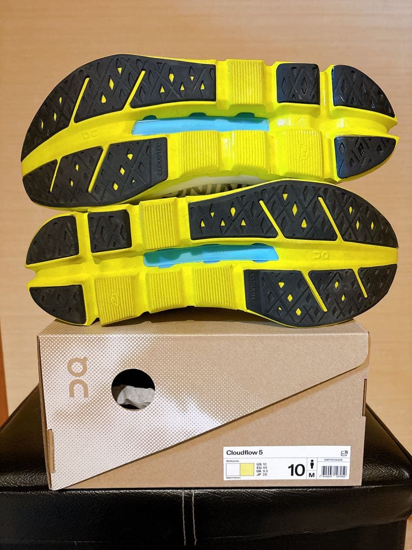 靴 On/Cloudflow 5 White | Lime 28cm