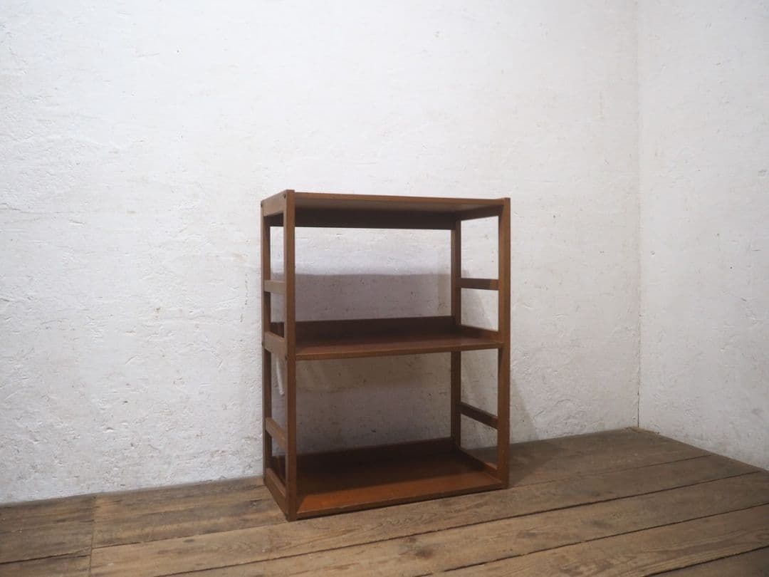 1372 ディスプレイラック　飾り棚　陳列棚　本棚　ブックケース　レトロ　展示台