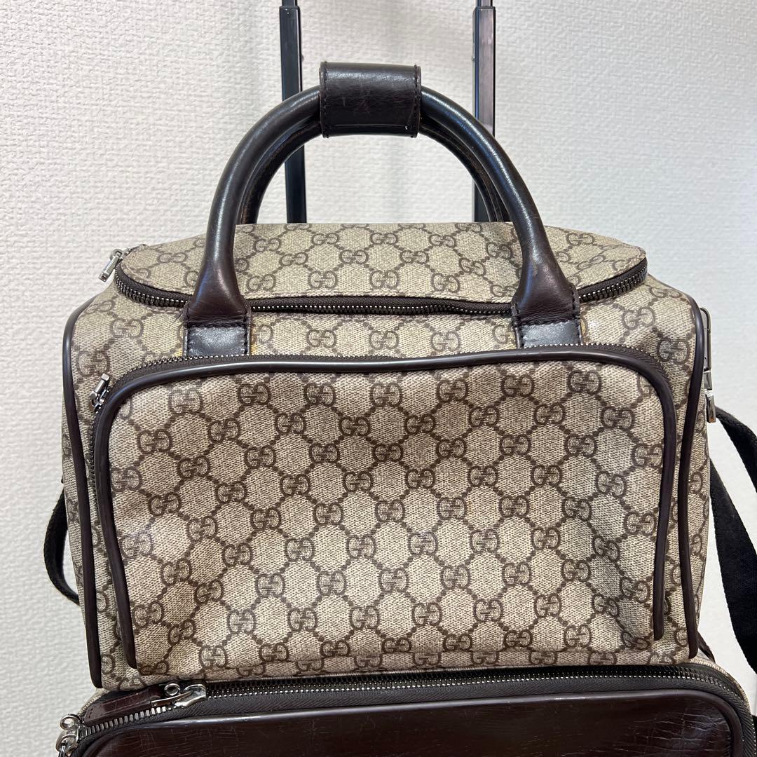 【廃盤・美品】　GUCCI キャリーケース　スーツケース2点セット／定価65万