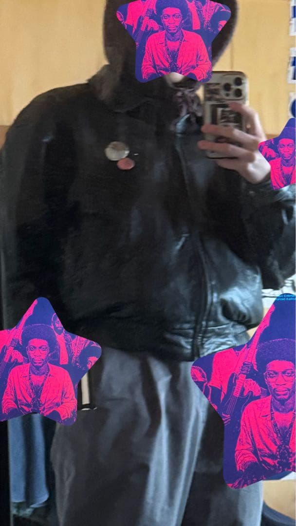ジャケット・アウター 90s leather tracker jacket