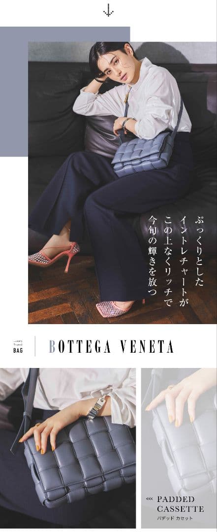 定価70万円 ボッテガヴェネタ パデットカセット バッグ ブラック シルバー金具
