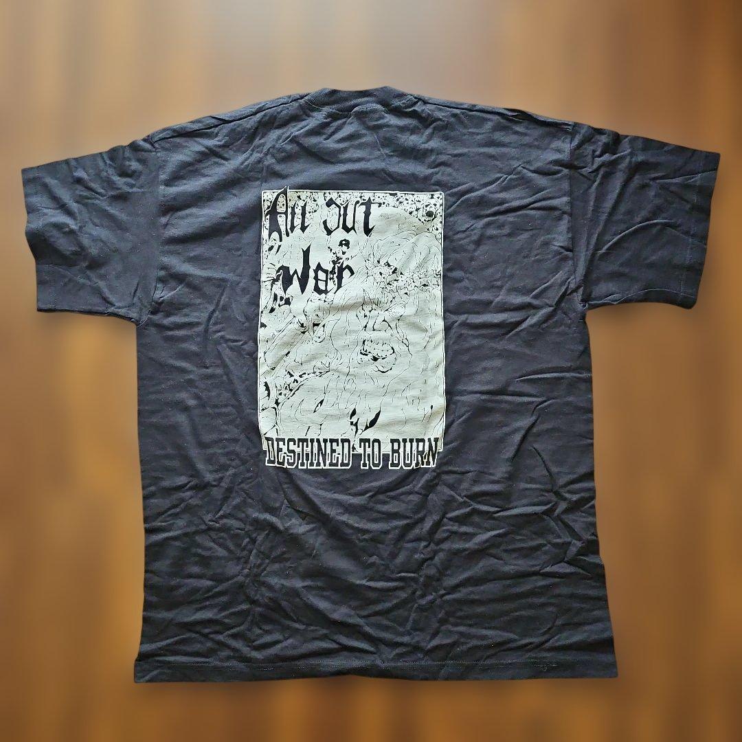 ALL OUT WAR Tシャツ XL 未使用 NYHC 当時もの 激レア 黒
