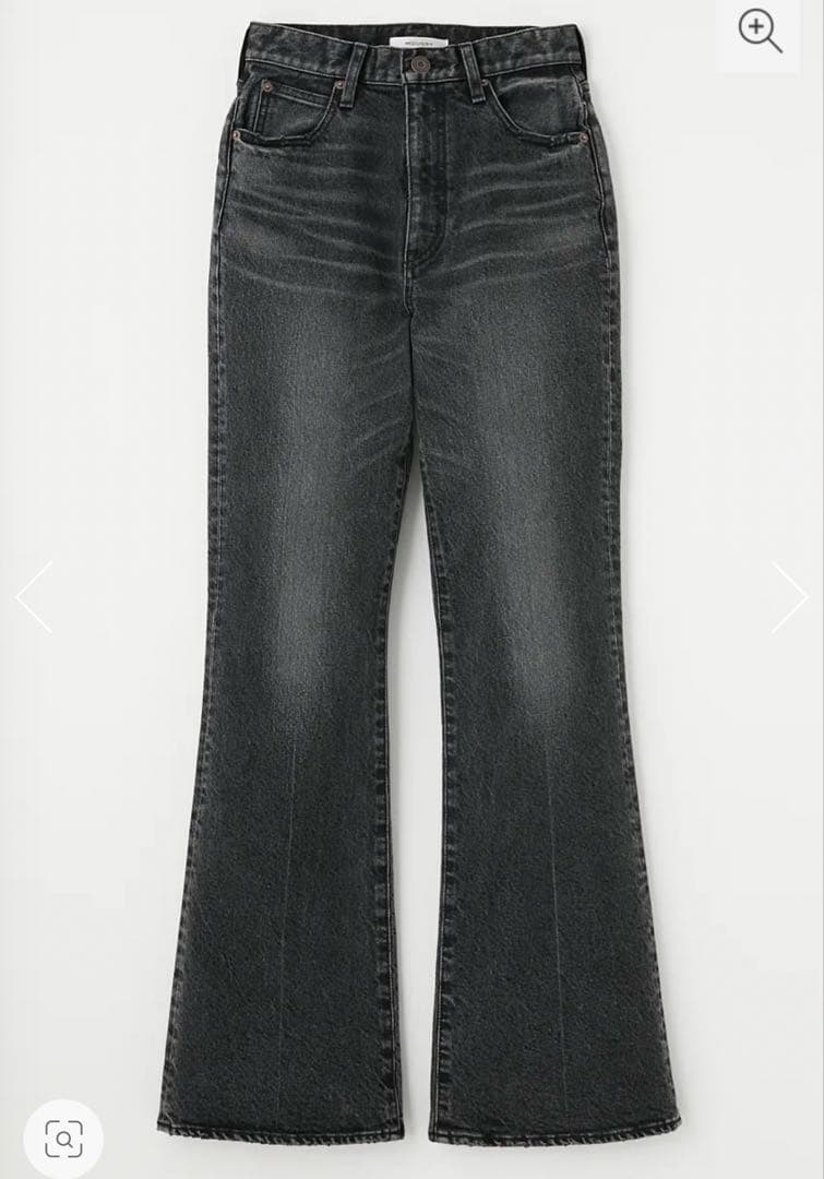 MOUSSY MVS BLACK FLARE ロング24inch BLK