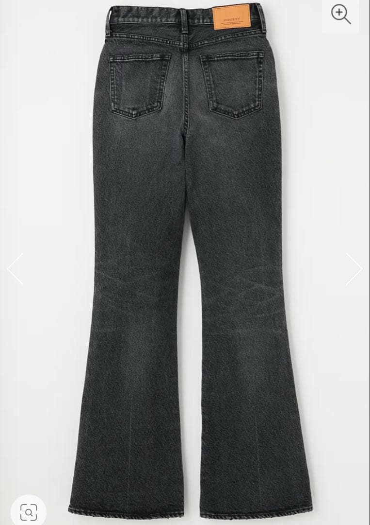MOUSSY MVS BLACK FLARE ロング24inch BLK