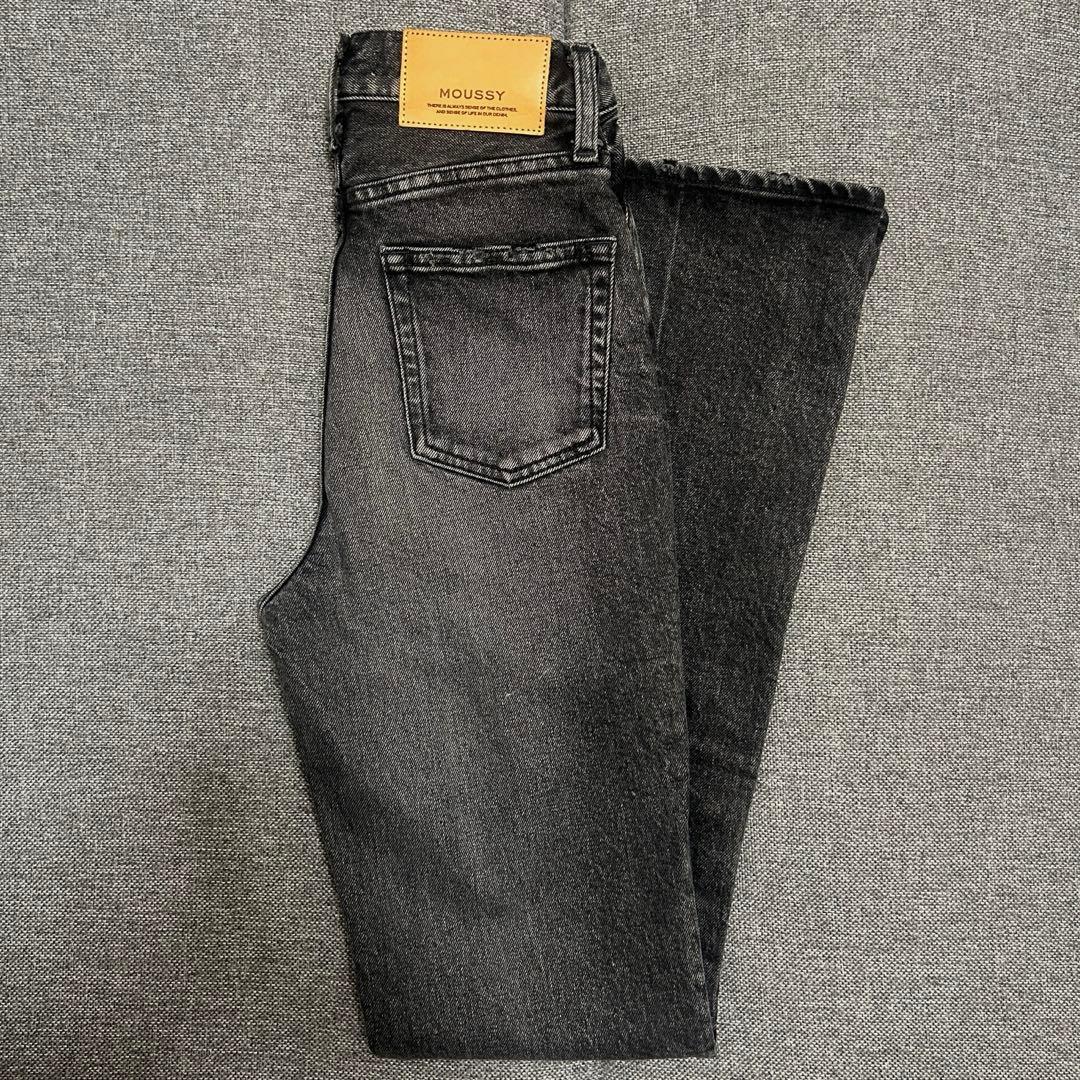 MOUSSY MVS BLACK FLARE ロング24inch BLK