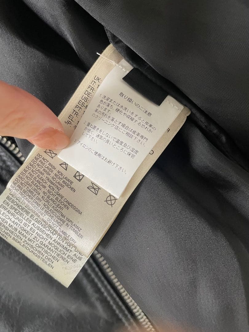 美品　本革　ディーゼル　ライダース　レザー　ジャケット　Mサイズ