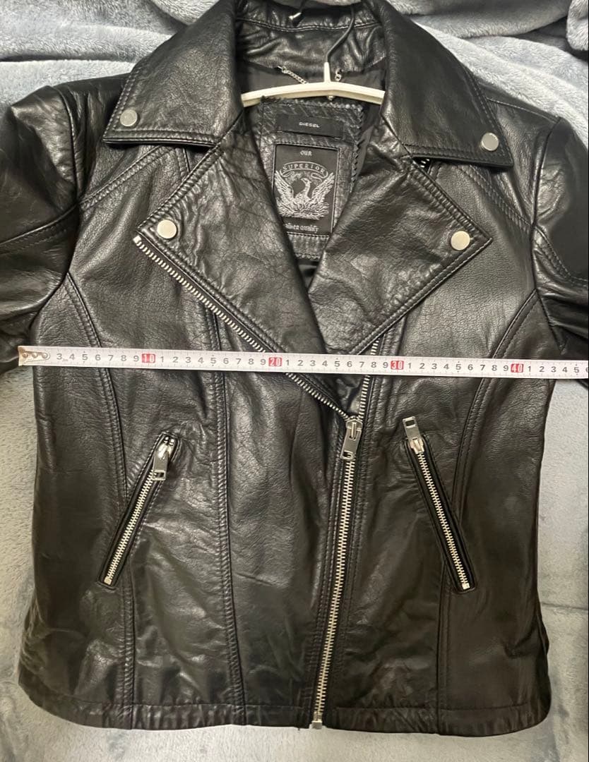 美品　本革　ディーゼル　ライダース　レザー　ジャケット　Mサイズ