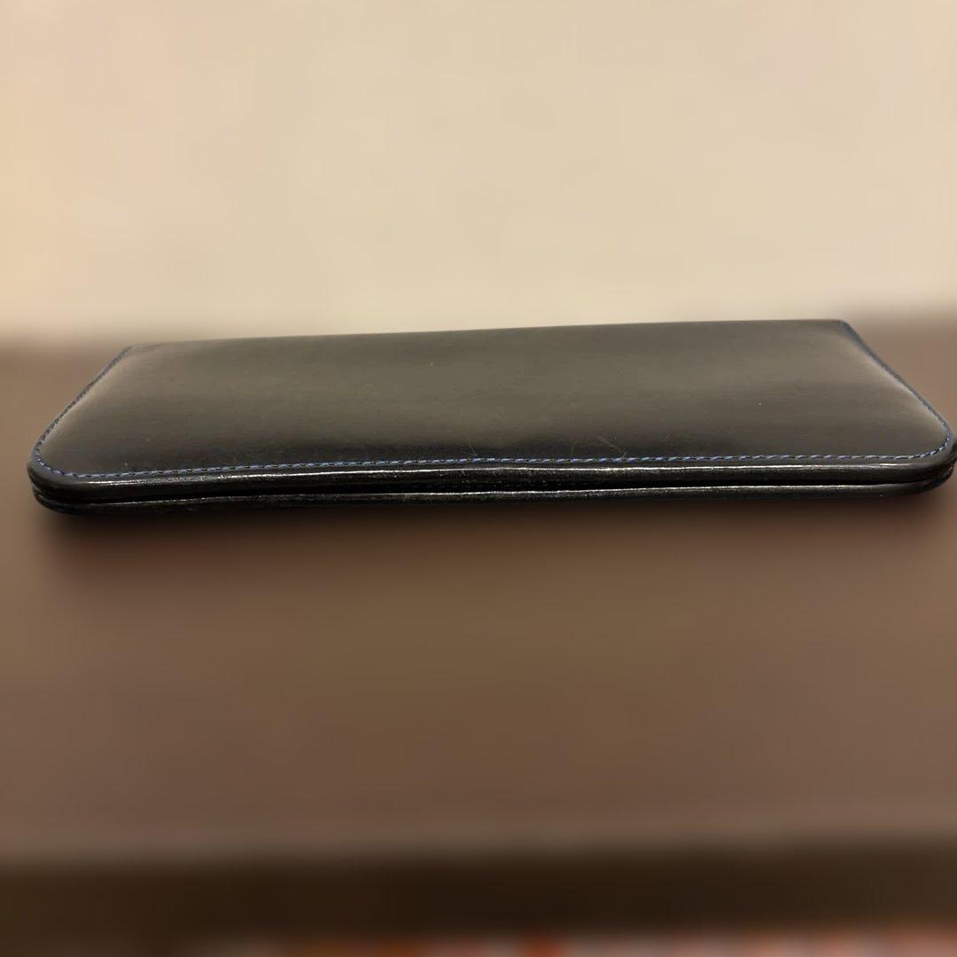 k*t様 美品　WILDSWANS レザー長財布　ネイビー