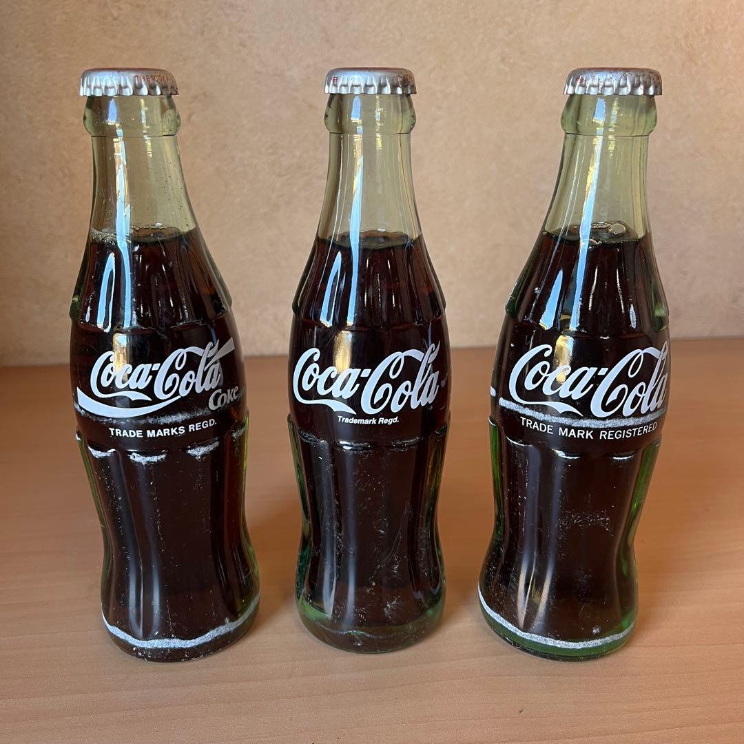 ヴィンテージ コカ・コーラ 中身入り 190ml 未開栓 観賞用 3本セット