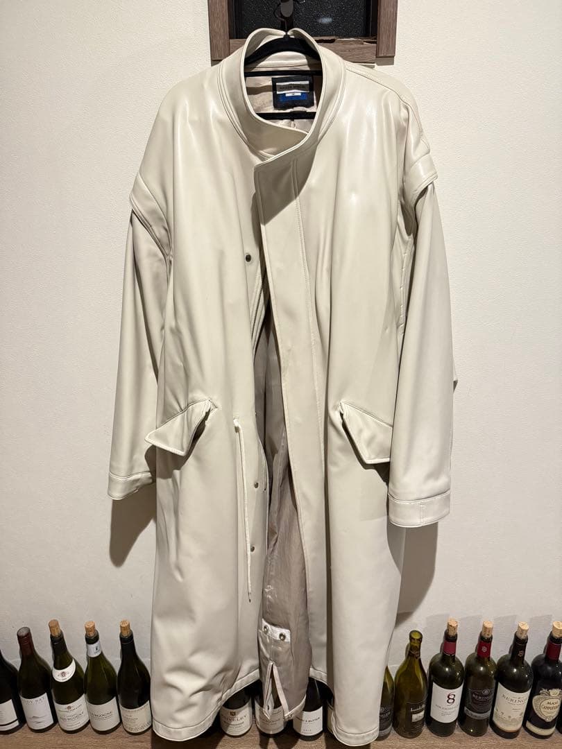 MAISON SPECIALプライムオーバー2WAYエコレザーモッズコート
