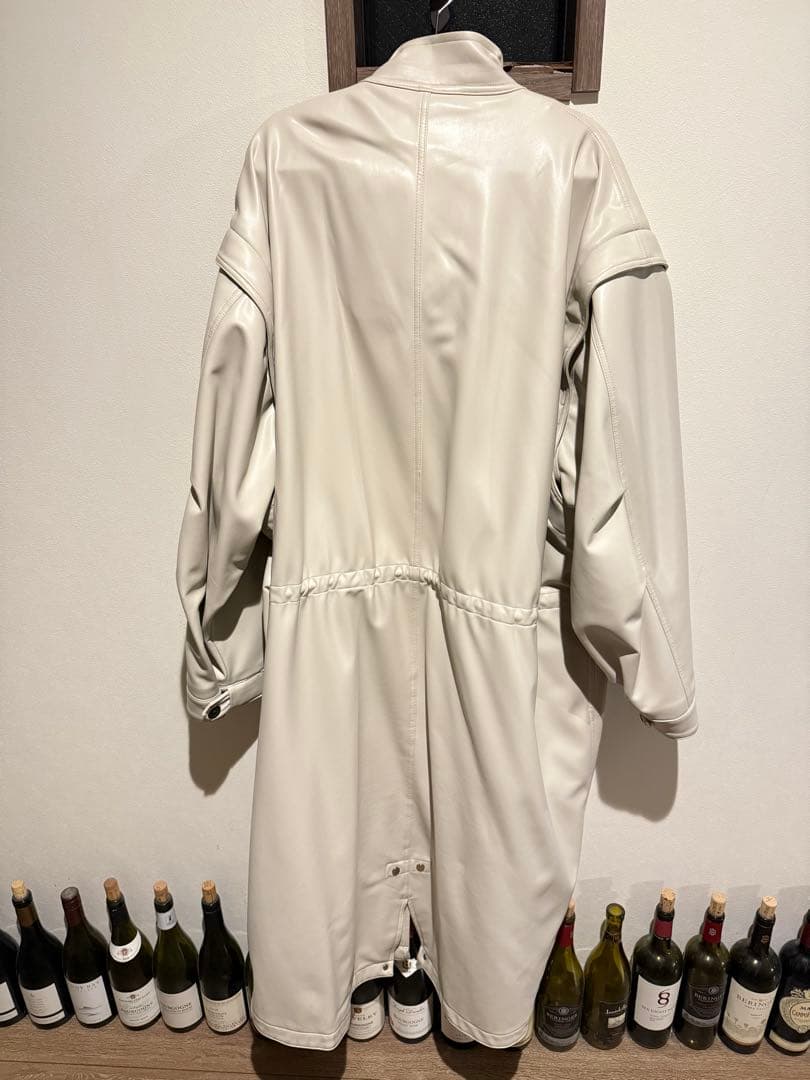 MAISON SPECIALプライムオーバー2WAYエコレザーモッズコート
