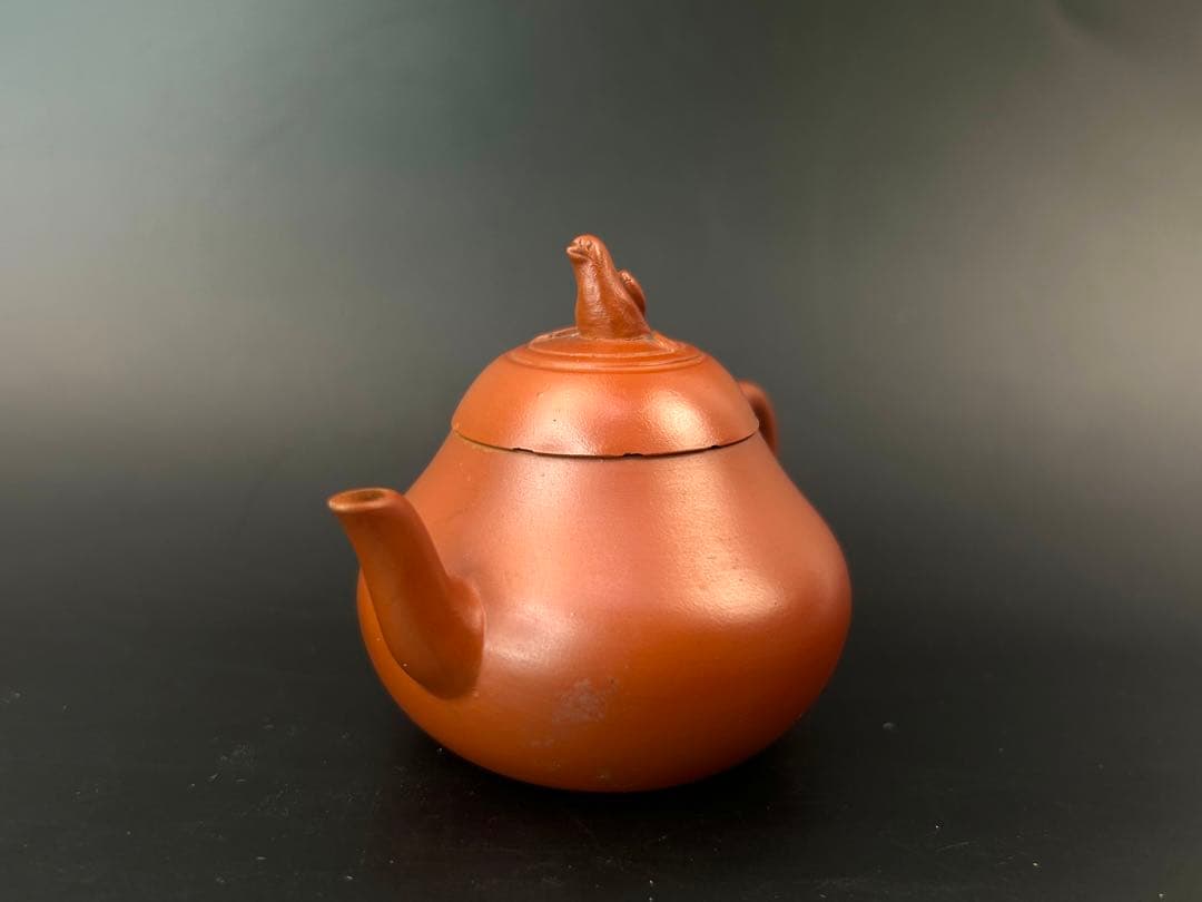 紫砂壺　中国美術　古道具　朱泥　時代物　急須　茶器　民家蔵出し