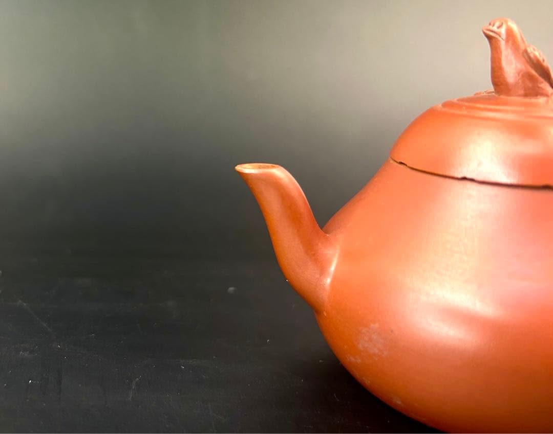 紫砂壺　中国美術　古道具　朱泥　時代物　急須　茶器　民家蔵出し