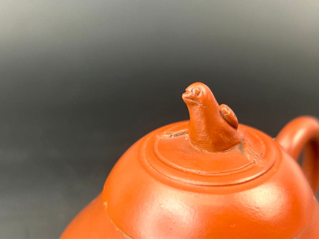紫砂壺　中国美術　古道具　朱泥　時代物　急須　茶器　民家蔵出し
