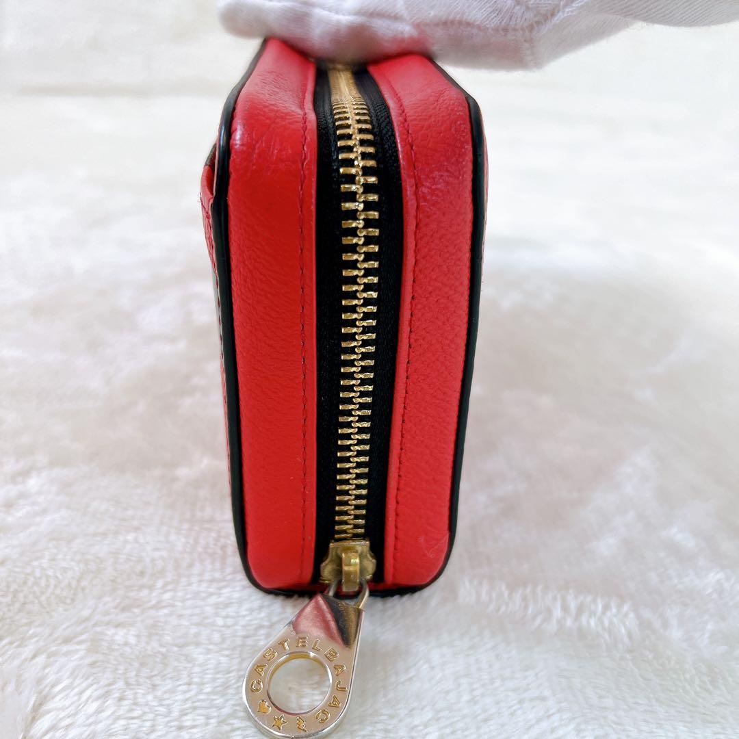 カステルバジャック 長財布 ラウンドファスナー 本革 レザー 大きめ 大容量