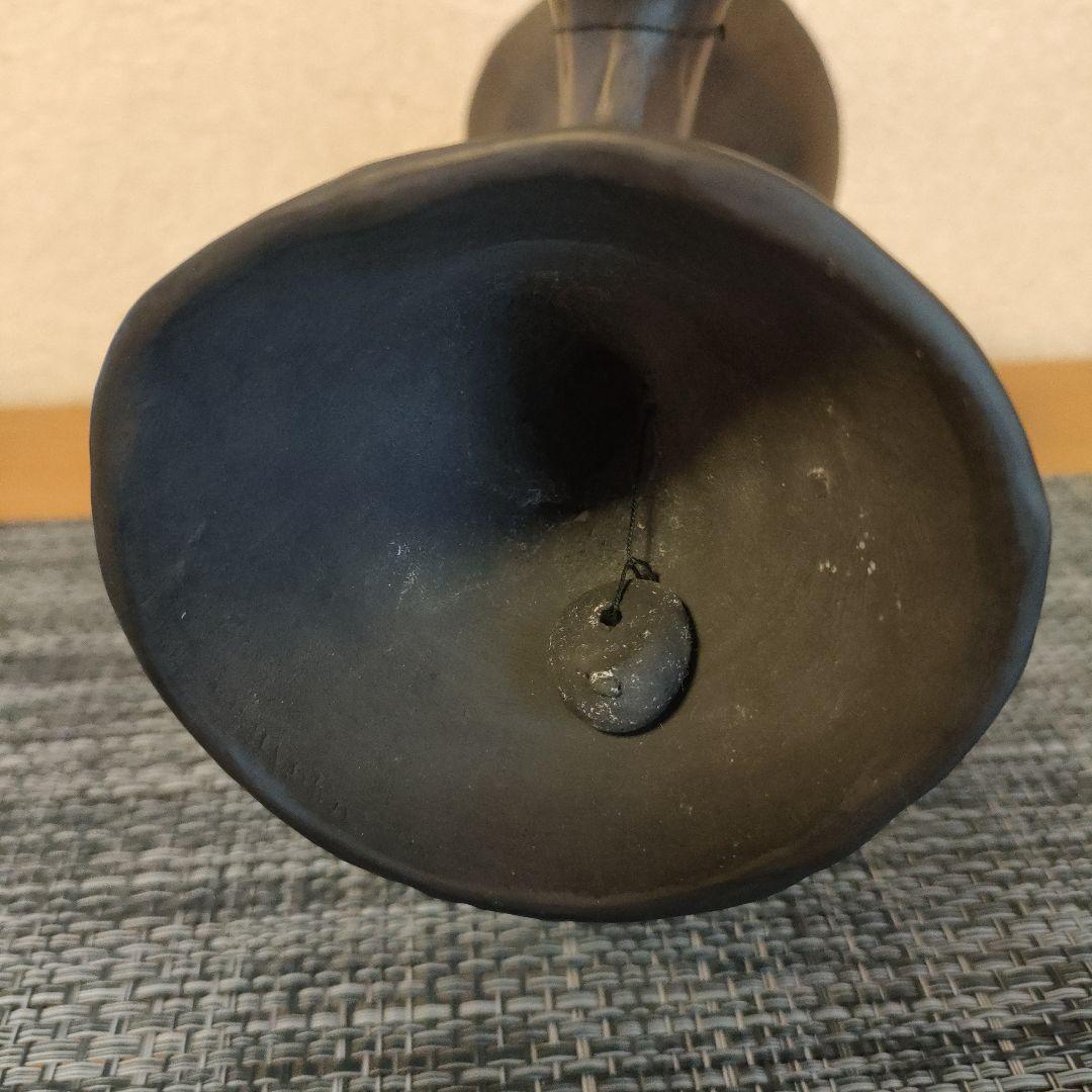メキシコ　ベル　黒陶　オブジェ　ミッドセンチュリー