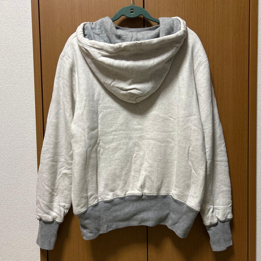 Pherrow's 後付けパーカー ダブルフェイス オートミール×グレー