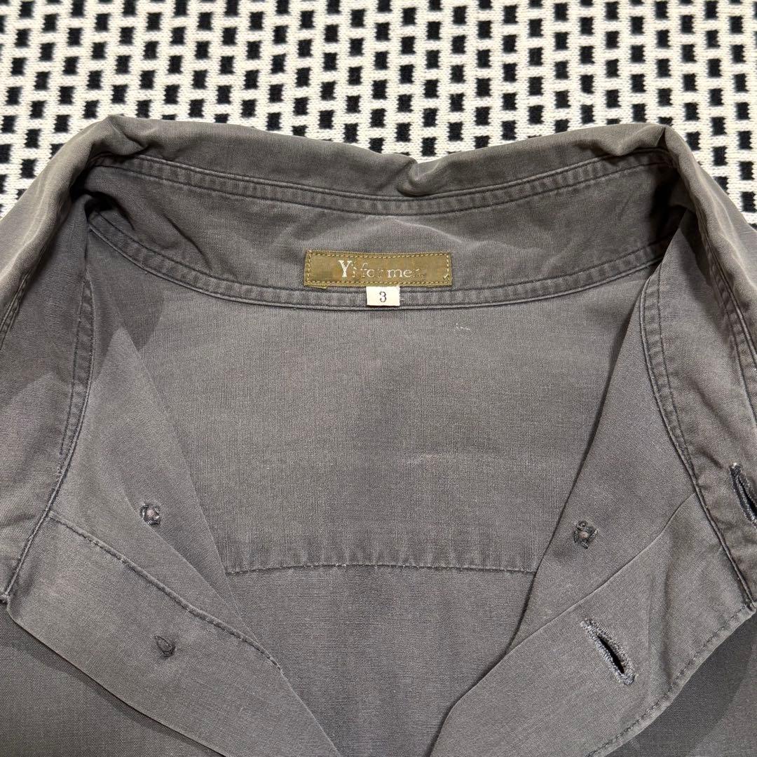 Ys for men ワイズフォーメン 長袖シャツ 墨グレー
