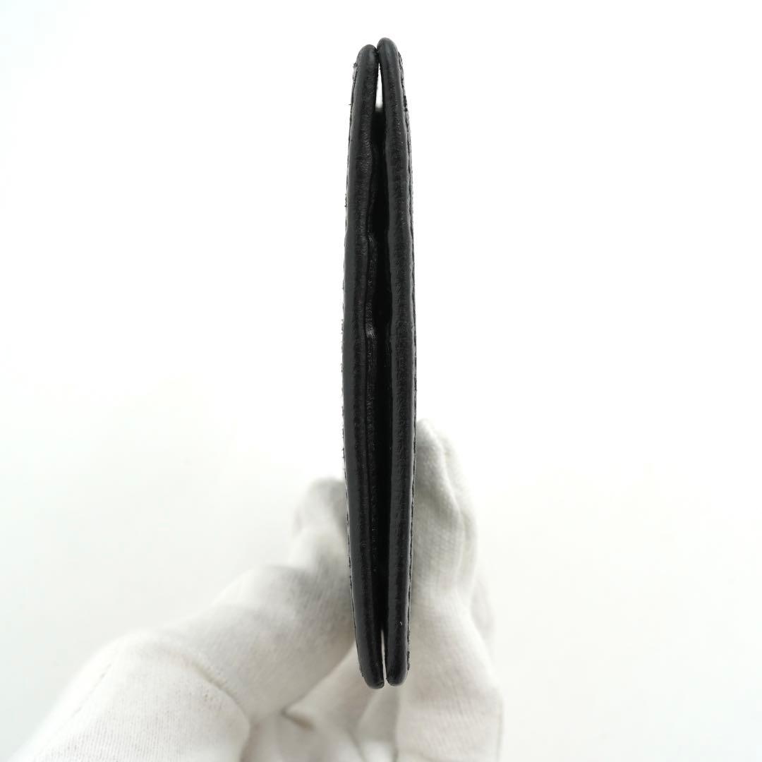 ✨極上美品✨　グッチ　マネークリップ　シマライン　GG PVC 黒　ブラック