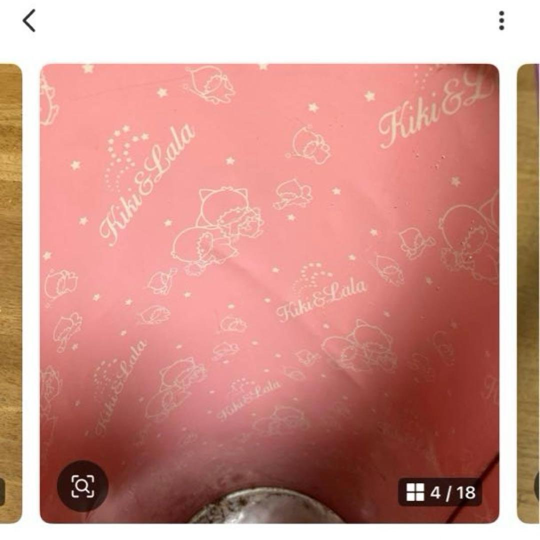 サンリオ　キキララ　（ジャンク品）ゴミ箱　レトロ〜同梱3000円