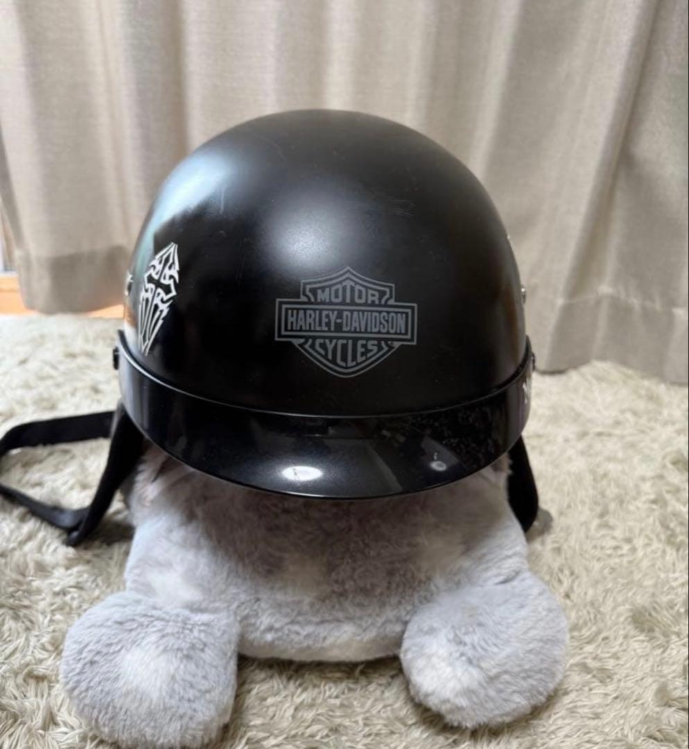 希少　ハーレーダビットソン　ハーフヘルメット　Lサイズ　装飾用