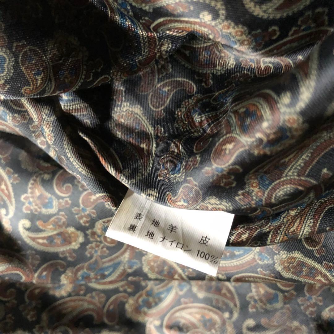 90s vintage A-2 フライトジャケット　短丈　羊革　ラムレザー　本革