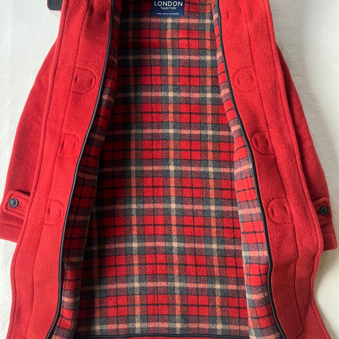 LONDON TRADITION ロンドントラディション L ダッフルコート赤