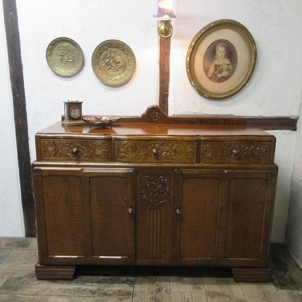 イギリス アンティーク 家具 サイドボード キャビネット 什器 英国 6602b