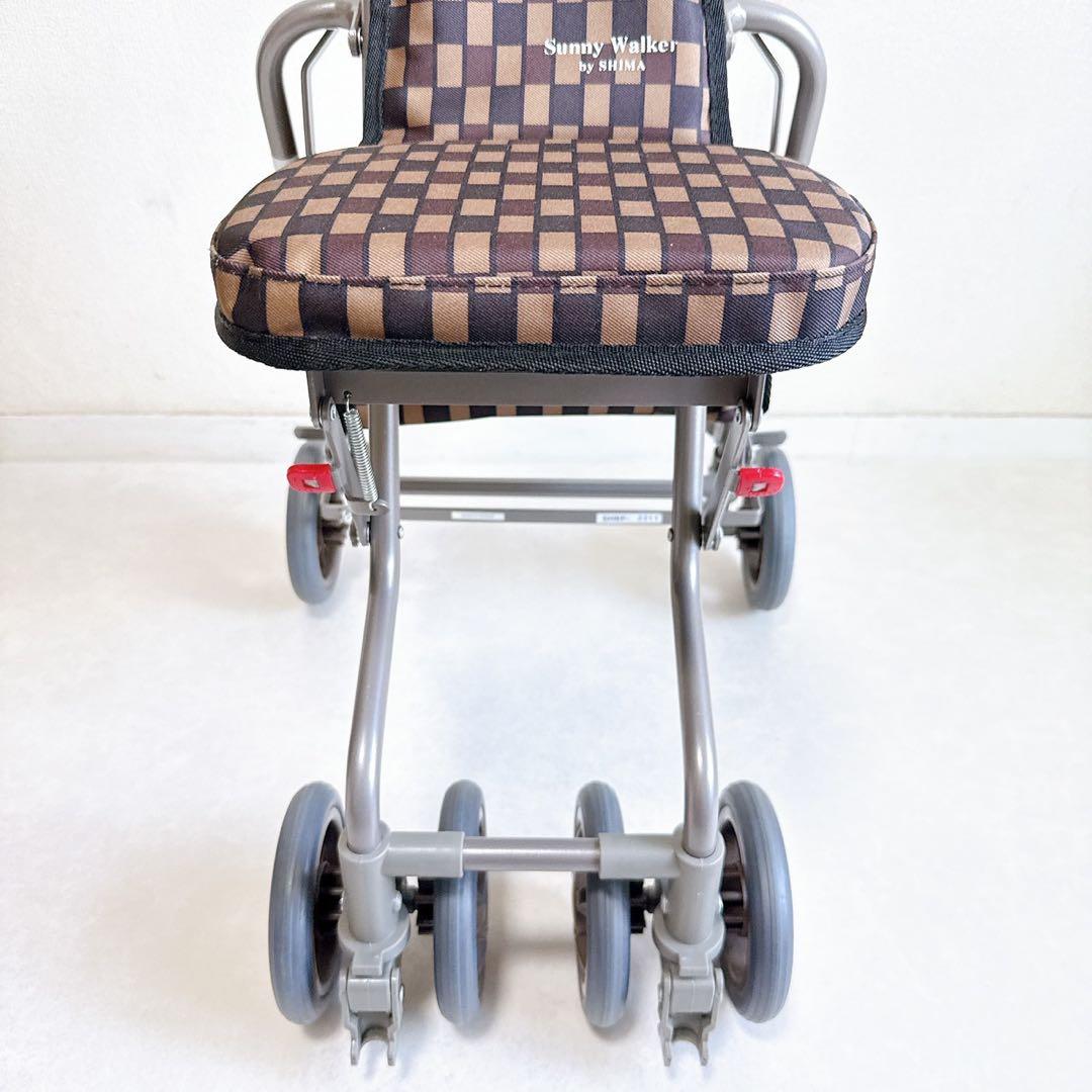 【美品】島製作所 シルバーカー　サニーウォーカー AW3 手押し車　シニア