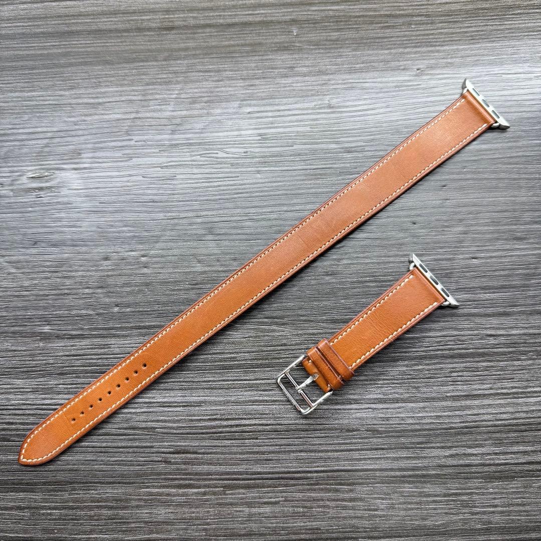 2830 ほぼ未使用Apple Watch エルメス　ブラウン　ドゥブルトゥール
