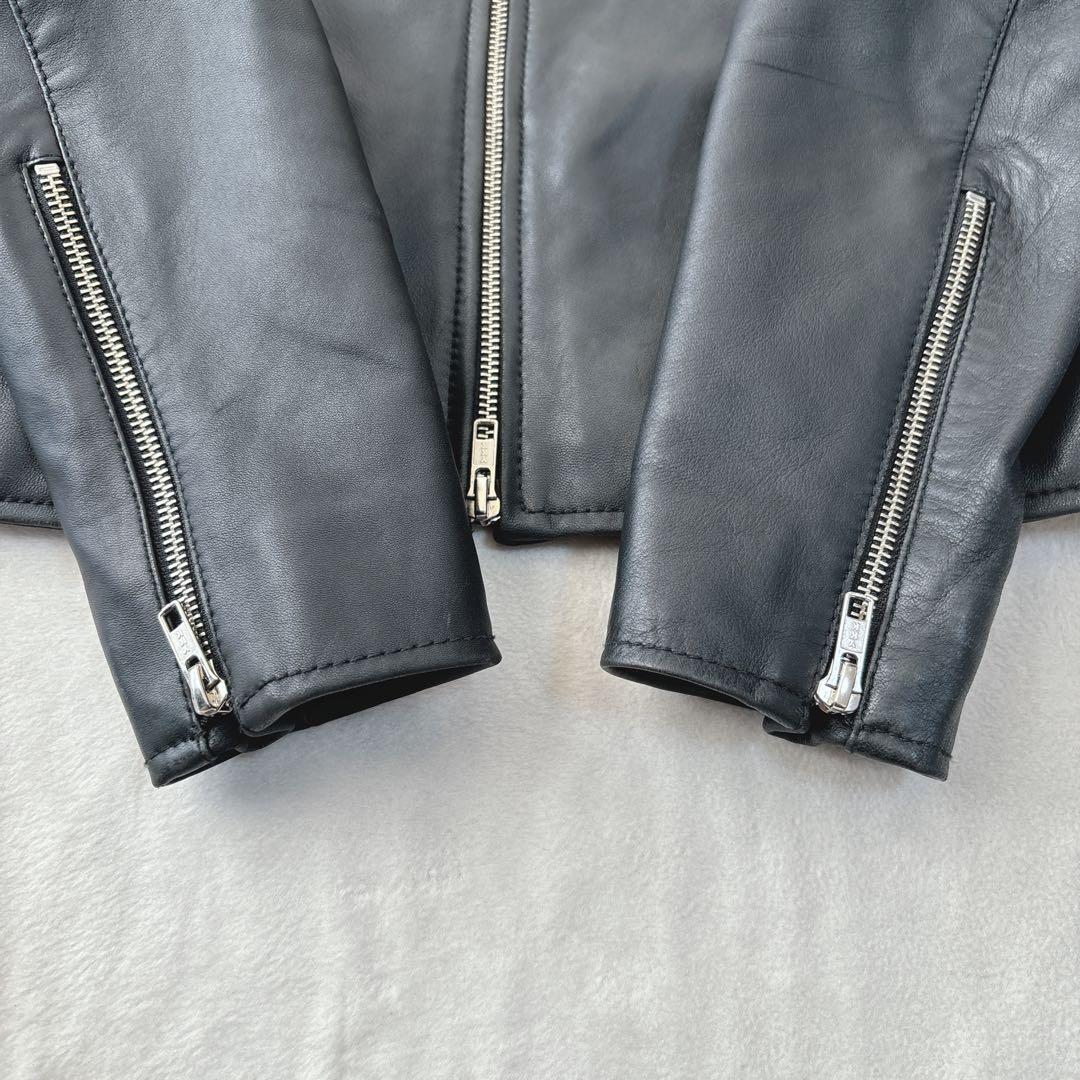 【美品】ジャーナルスタンダード　レザージャケット　ライダース　ラムレザー　黒
