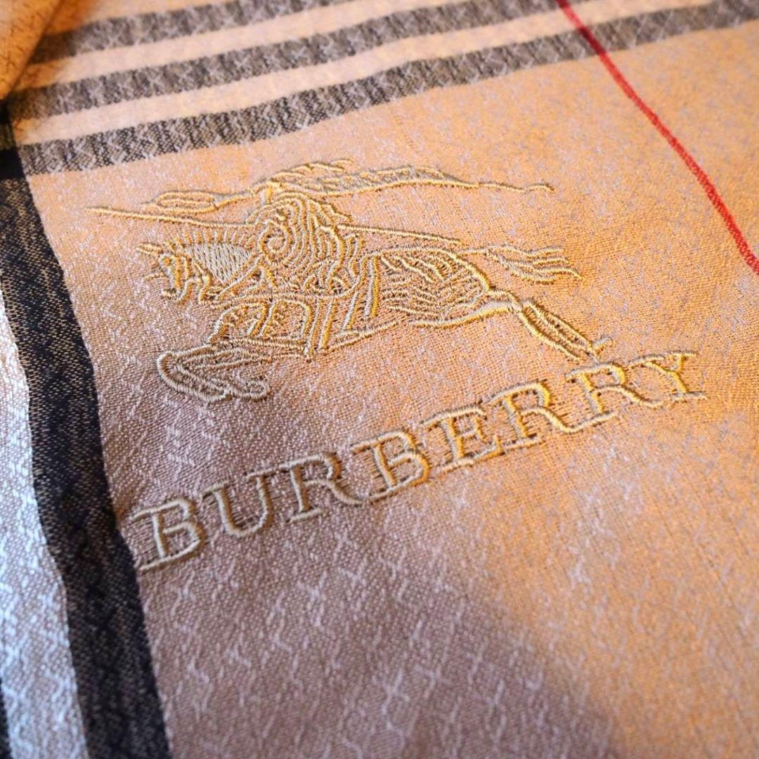 【未使用】BURBERRY LONDON ストール ショール カシミア/シルク