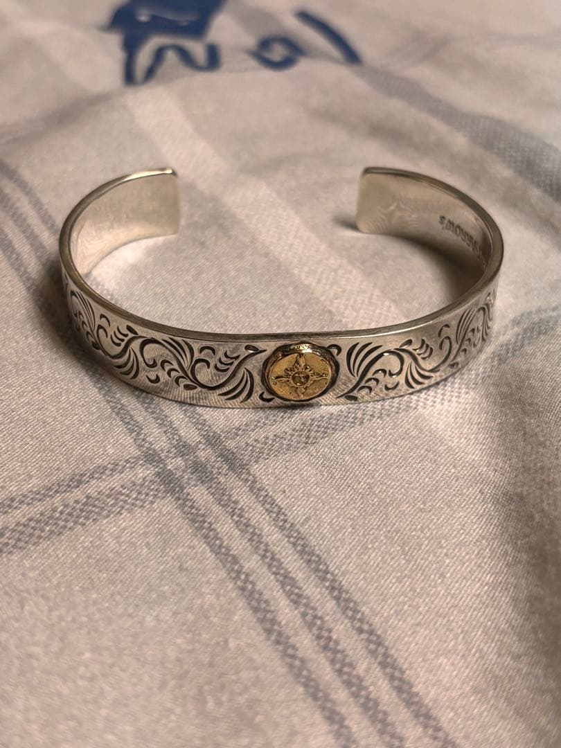 し*う様 FIRST ARROW'S K18 サン メタル シルバー　バングル