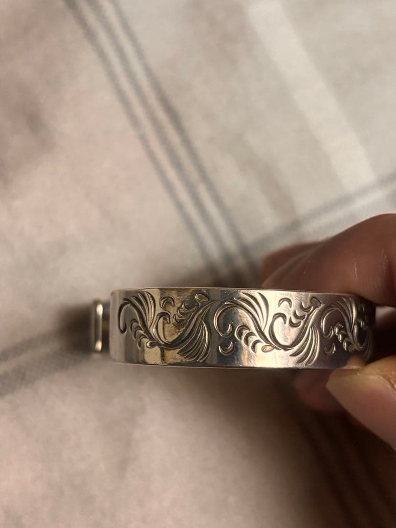 し*う様 FIRST ARROW'S K18 サン メタル シルバー　バングル