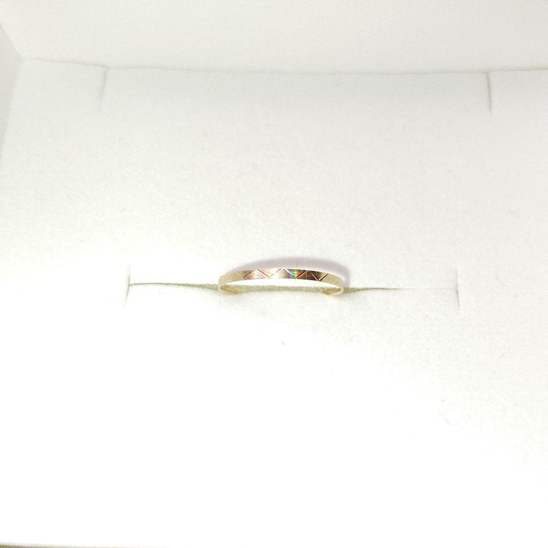 美品 k18 YG 9号 リング