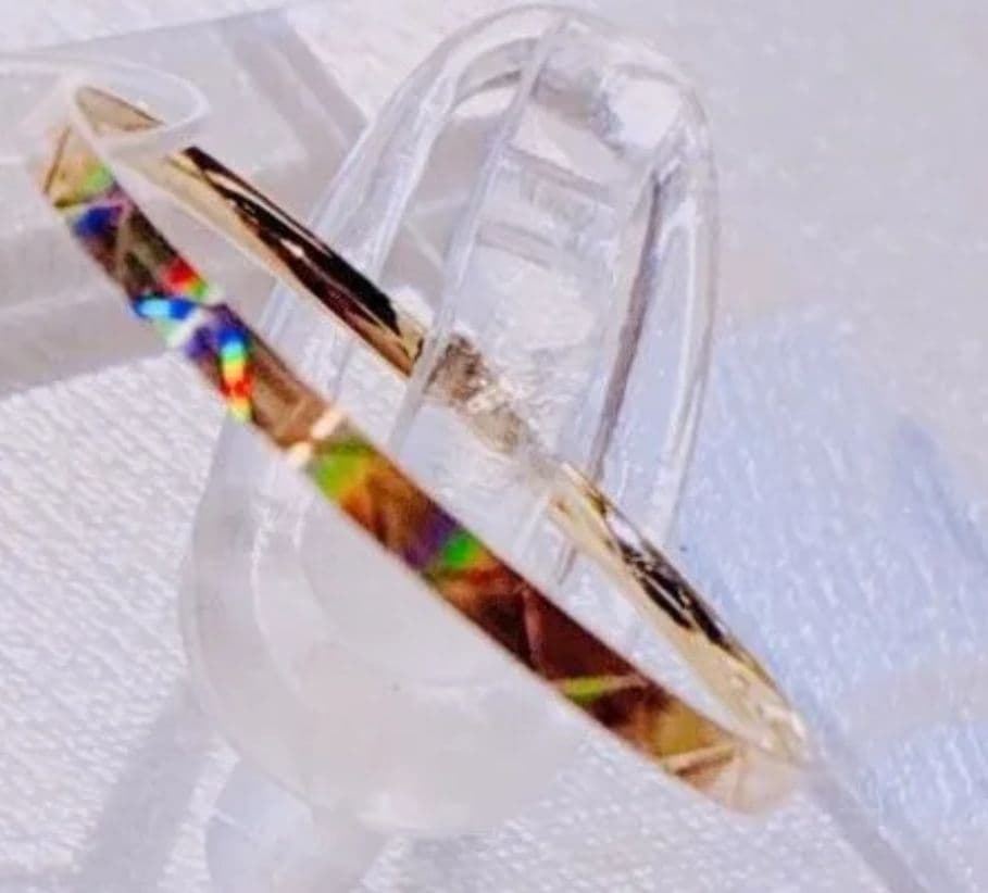 美品 k18 YG 9号 リング