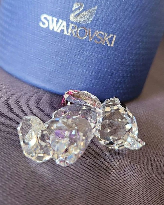 【美品】SWAROVSKI クリスタルベア　ハート