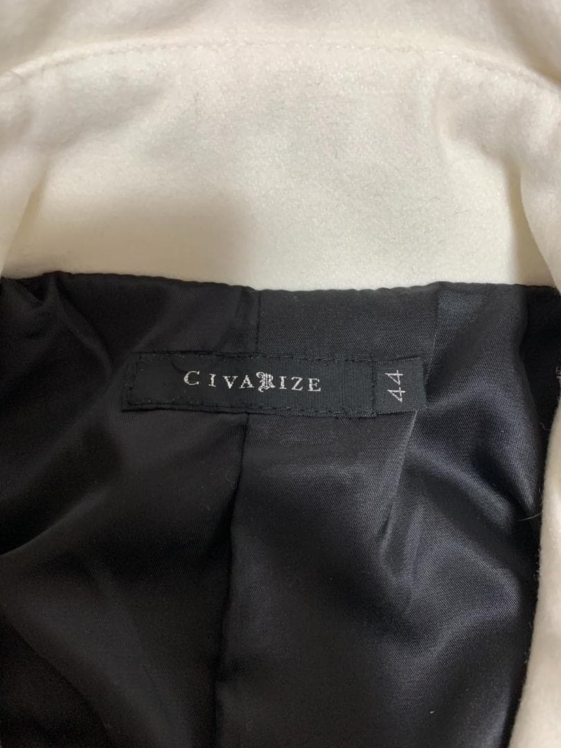 [CIVARIZE] ドレープトレンチコート 44 ホワイト CV17-H27
