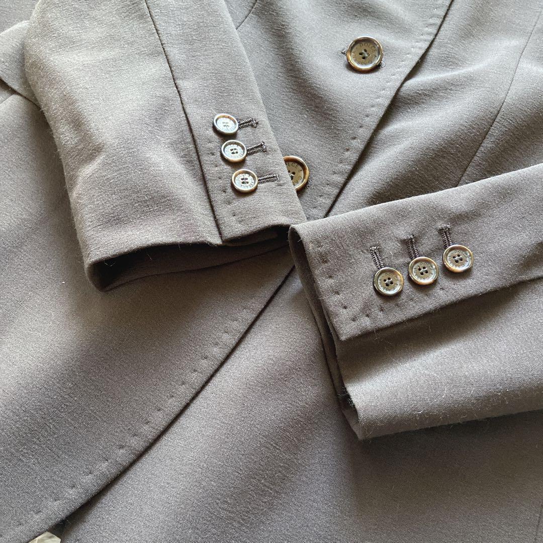 極美品　大きいサイズ42 ドルチェ&ガッバーナ　パンツスーツ　ストレッチ　茶色