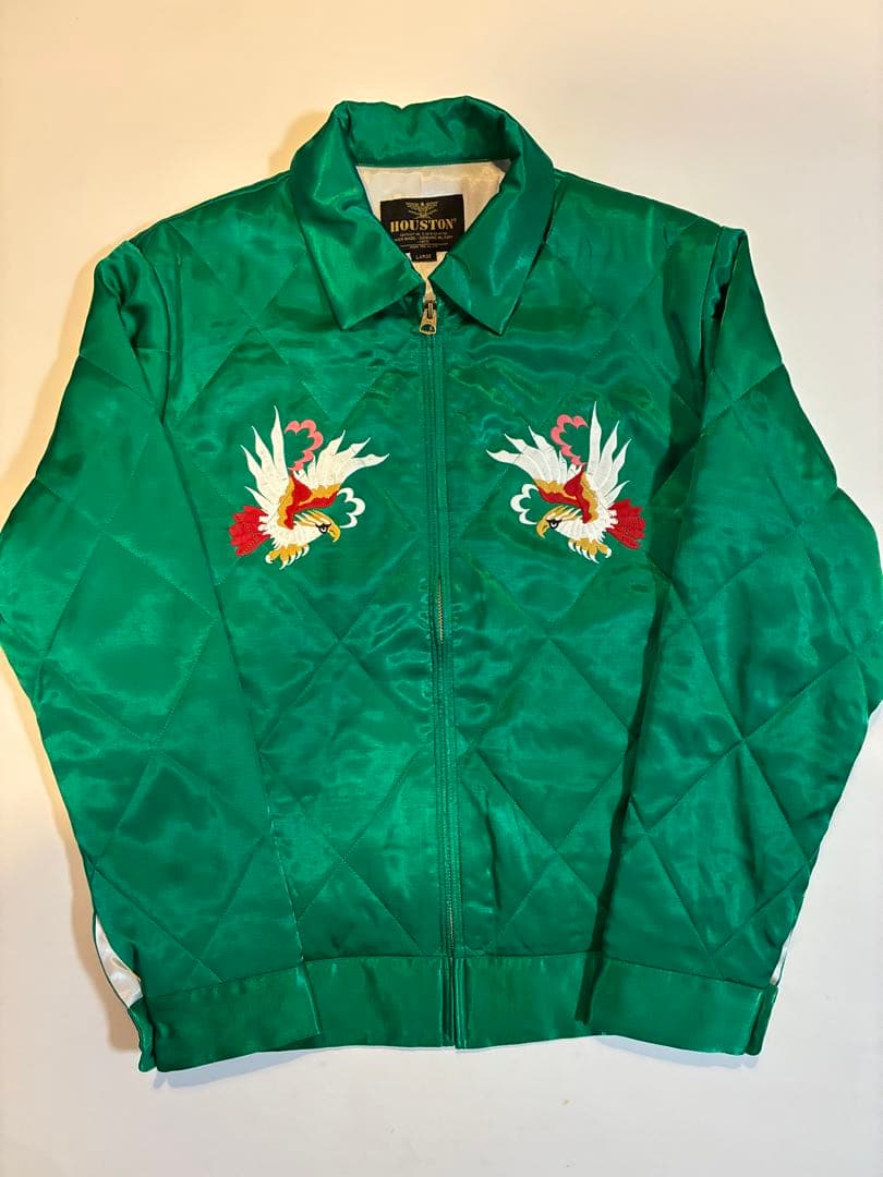 新品 HOUSTON スカジャン 刺繍 SOUVENIR JACKET Lサイズ