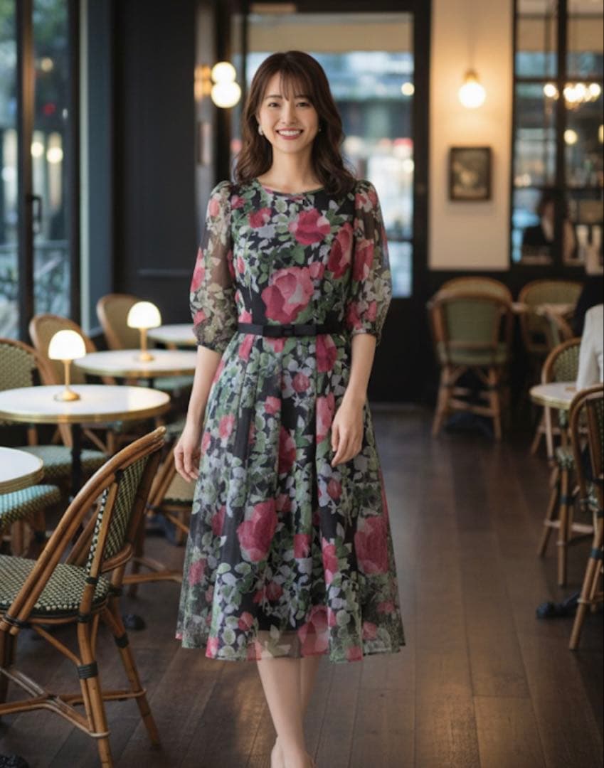 ＊美品✨ M’S GRACYワンピース 40 フラワープリント